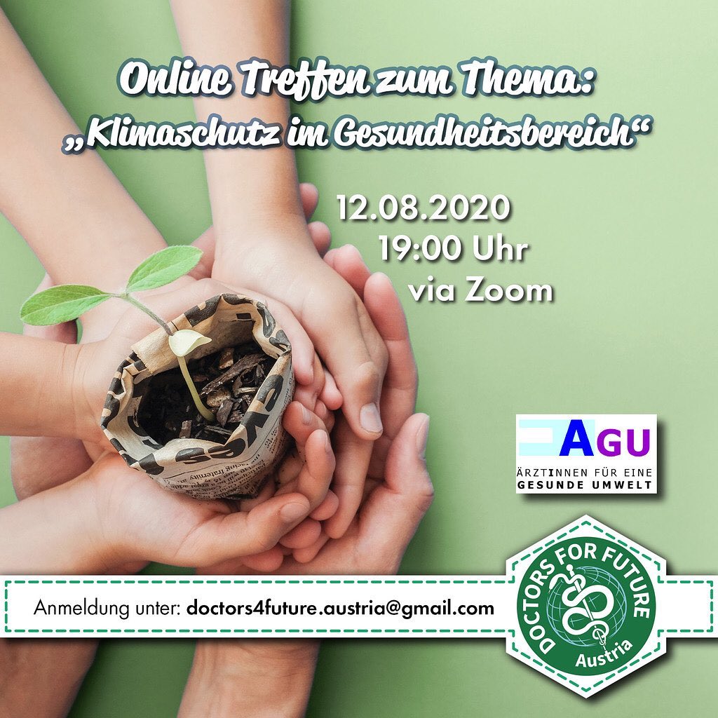 Online-Veranstaltung 'Klimaschutz im Gesundheitsbereich'